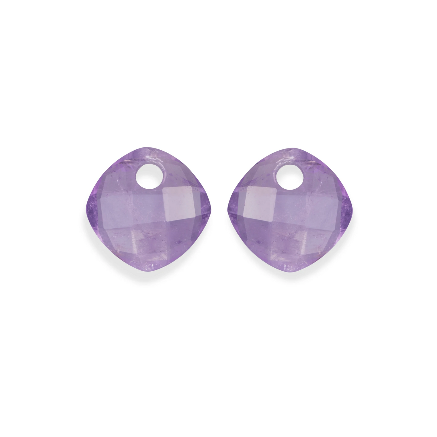 Earstones | Cushion Cut - Amethyst
