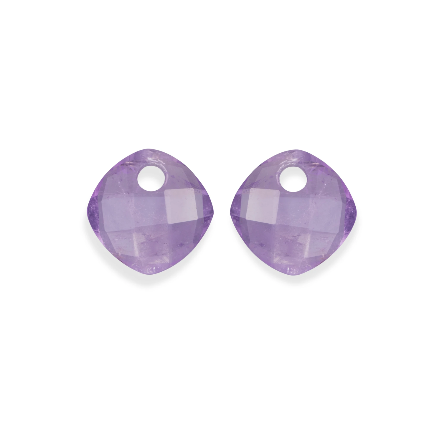 Earstones | Cushion Cut - Amethyst