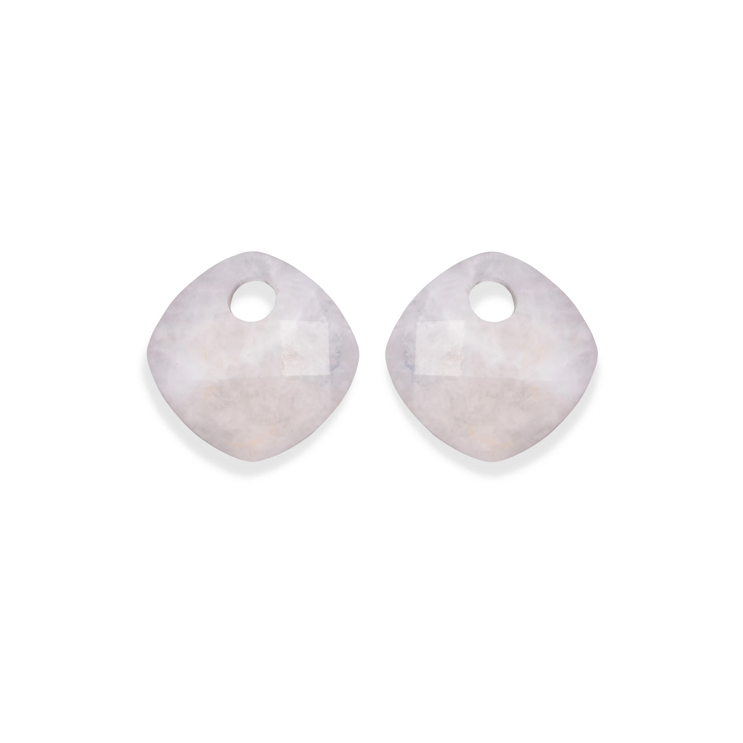 Earstones | Cushion Cut - Moonstone