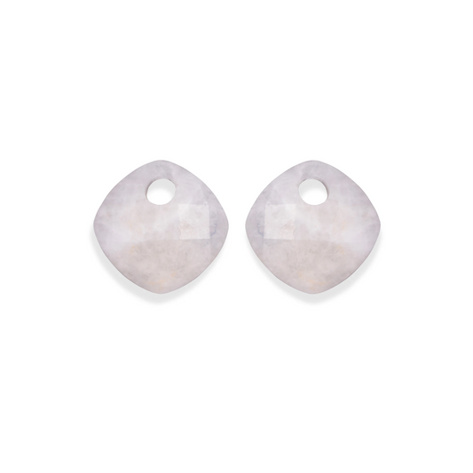 Earstones | Cushion Cut - Moonstone