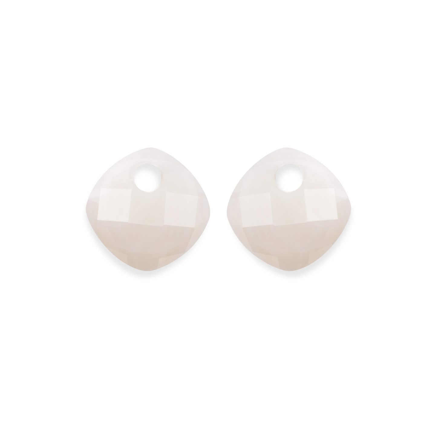 Earstones | Cushion Cut - Mother of Pearl