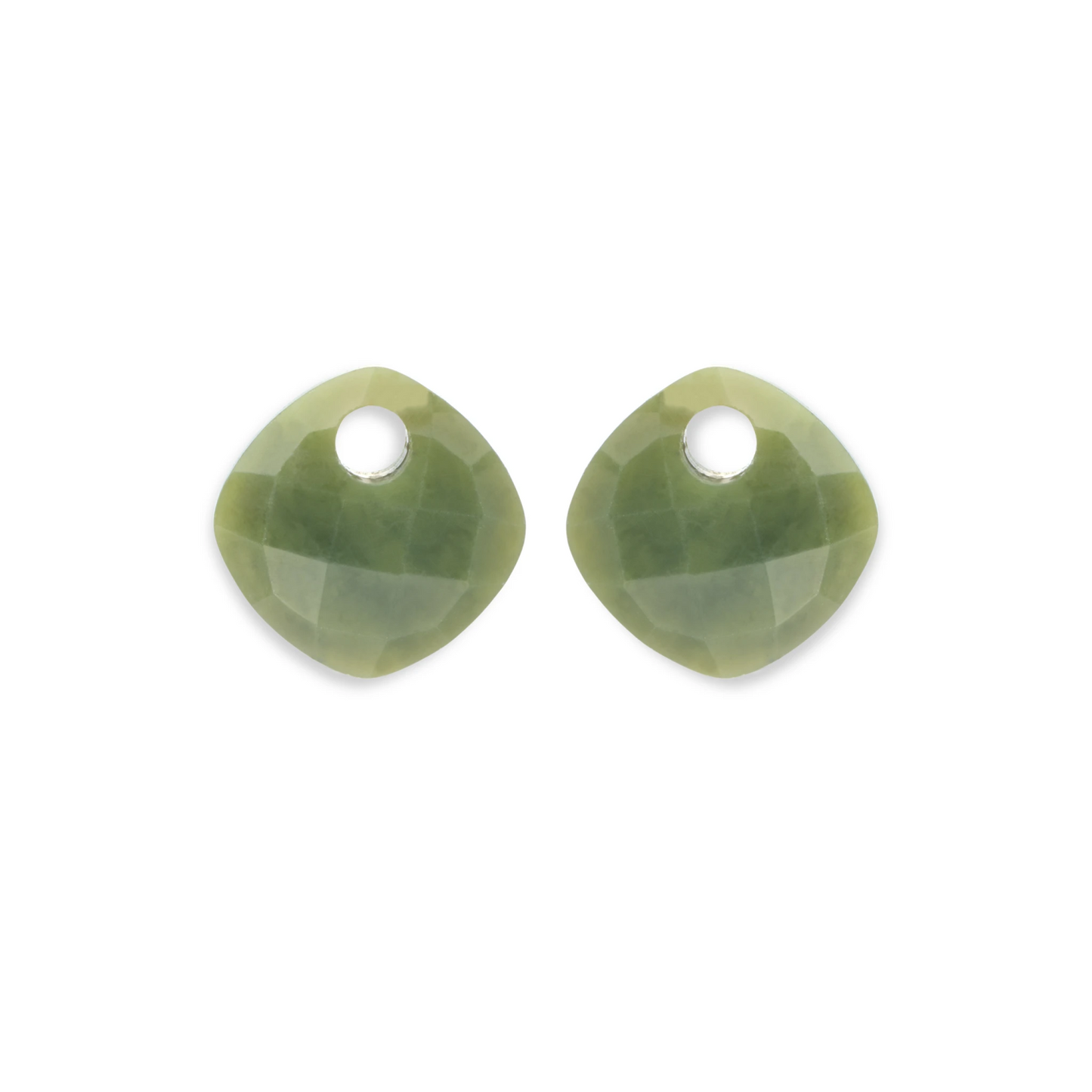 Earstones | Cushion Cut Southern Jade