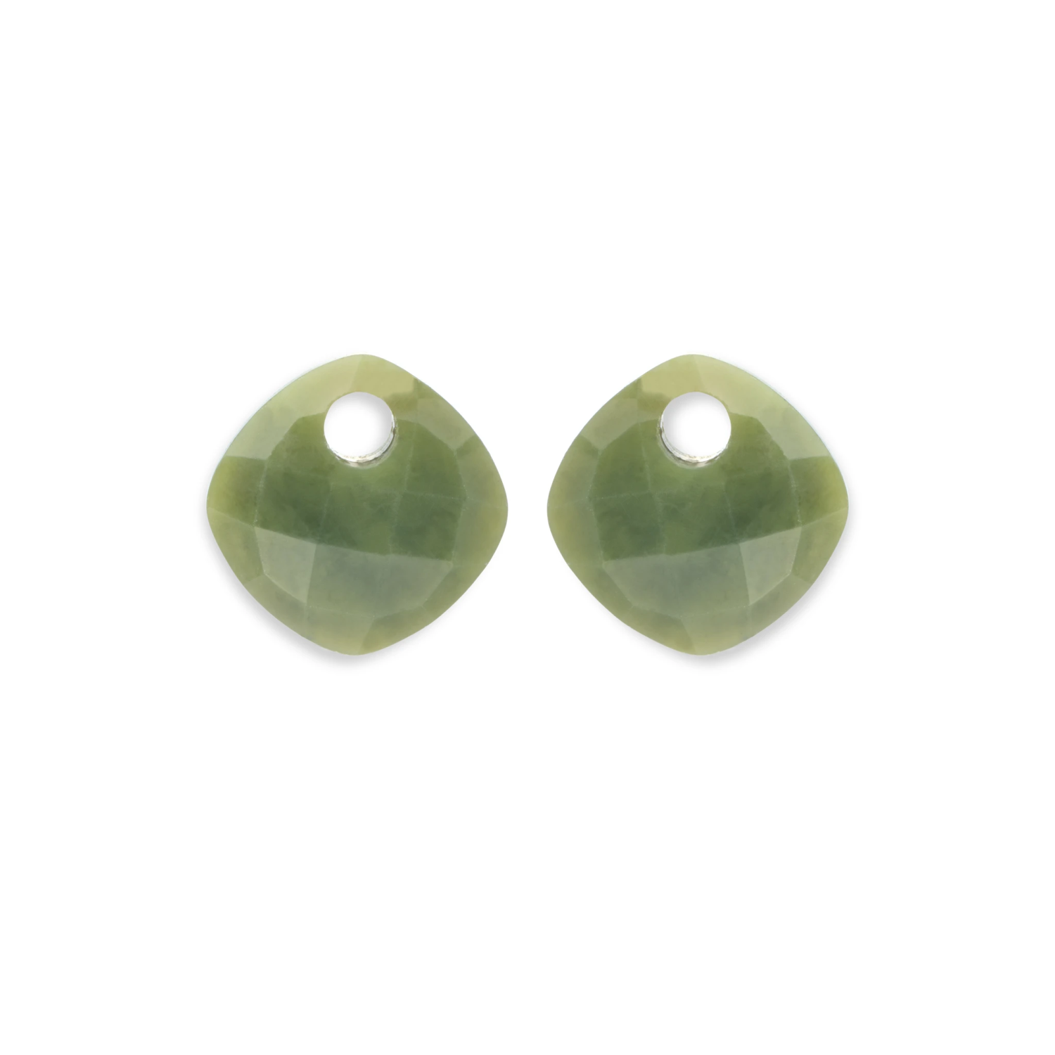 Earstones | Cushion Cut Southern Jade