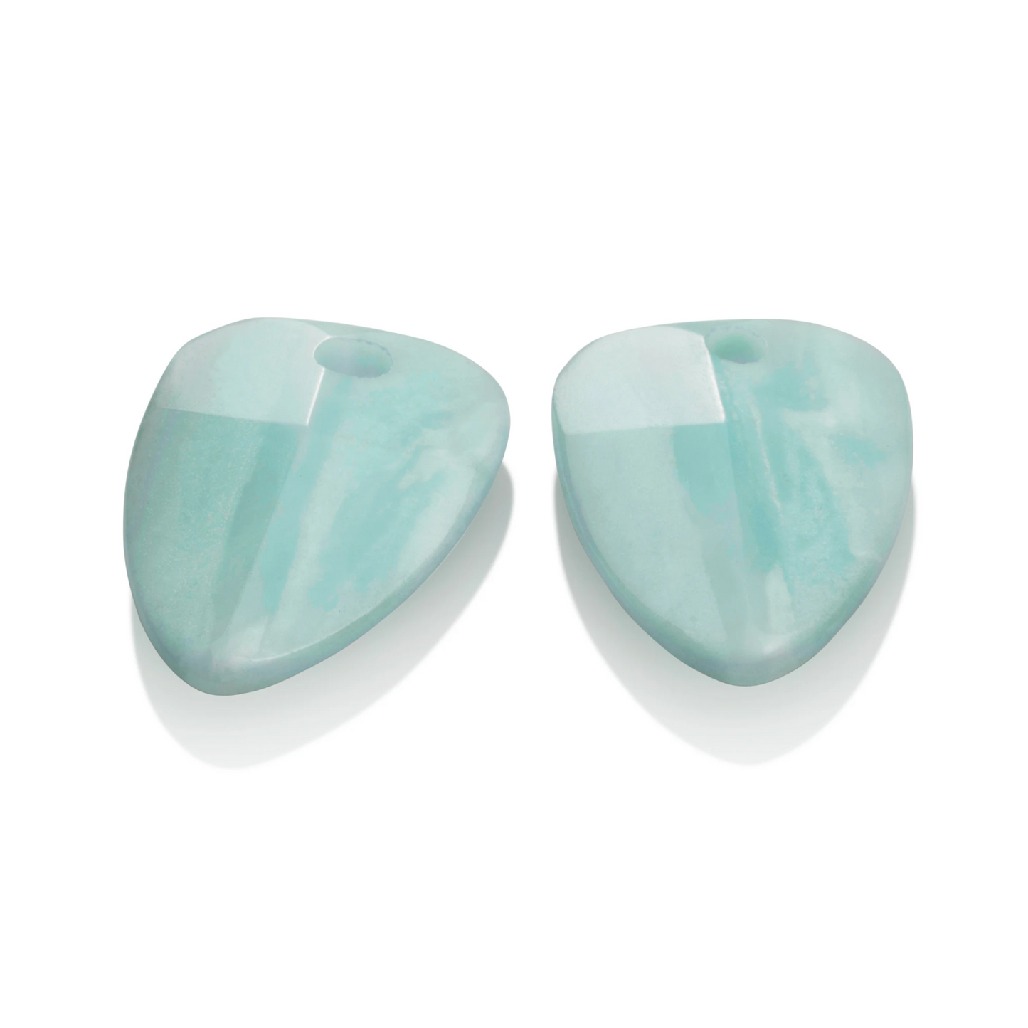 Earstones | Edge - Facet Amazonite