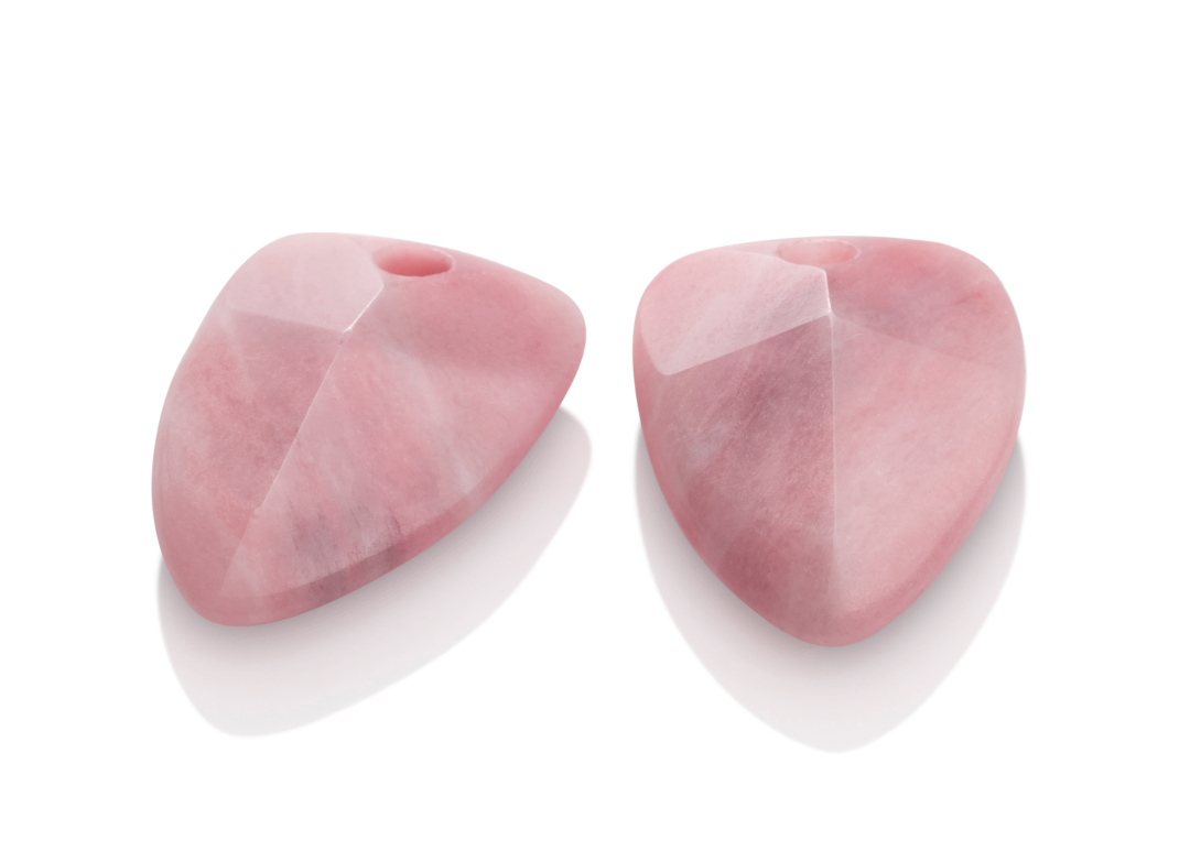 Earstones | Edge - Pink Rhodonite