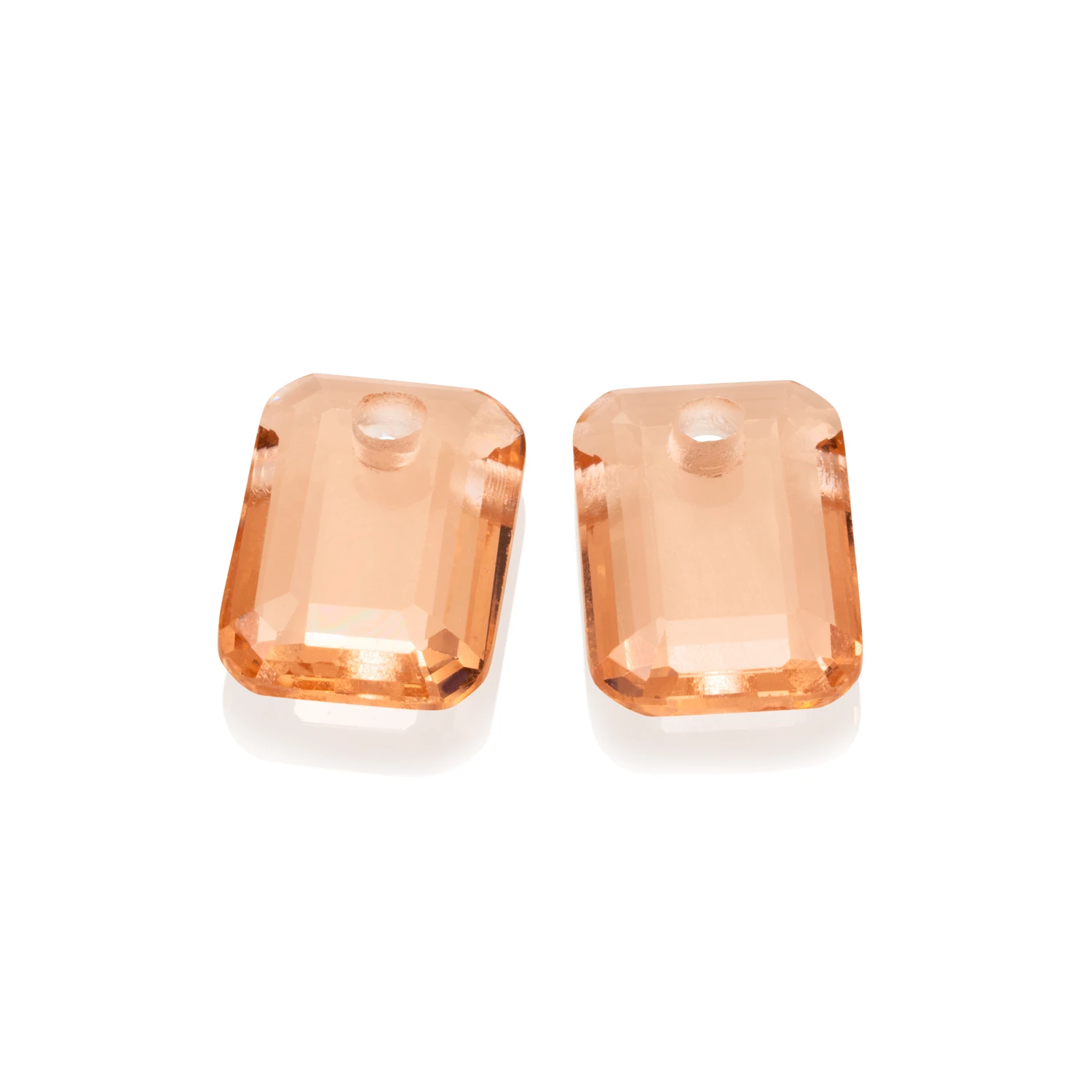 Earstones | Emerald Cut - Champagne Quartz - EAGEM42-EC