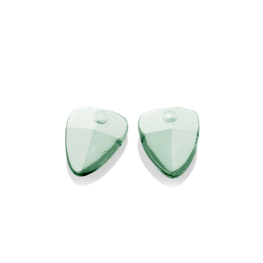 Earstones | Green Amethyst Edge Minimals