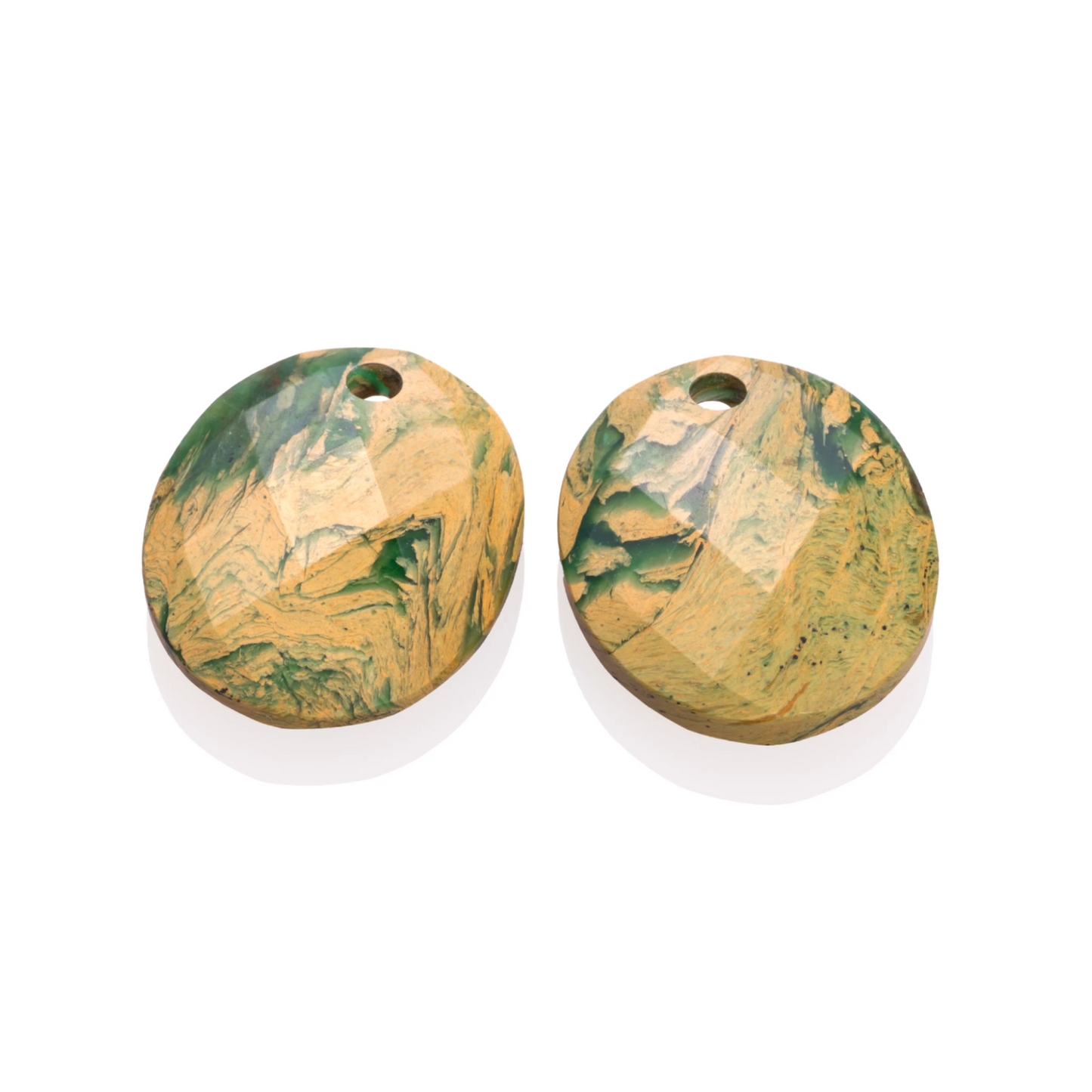 Earstones | Hidden Gem | Large Oval - Ya'an Green Jade