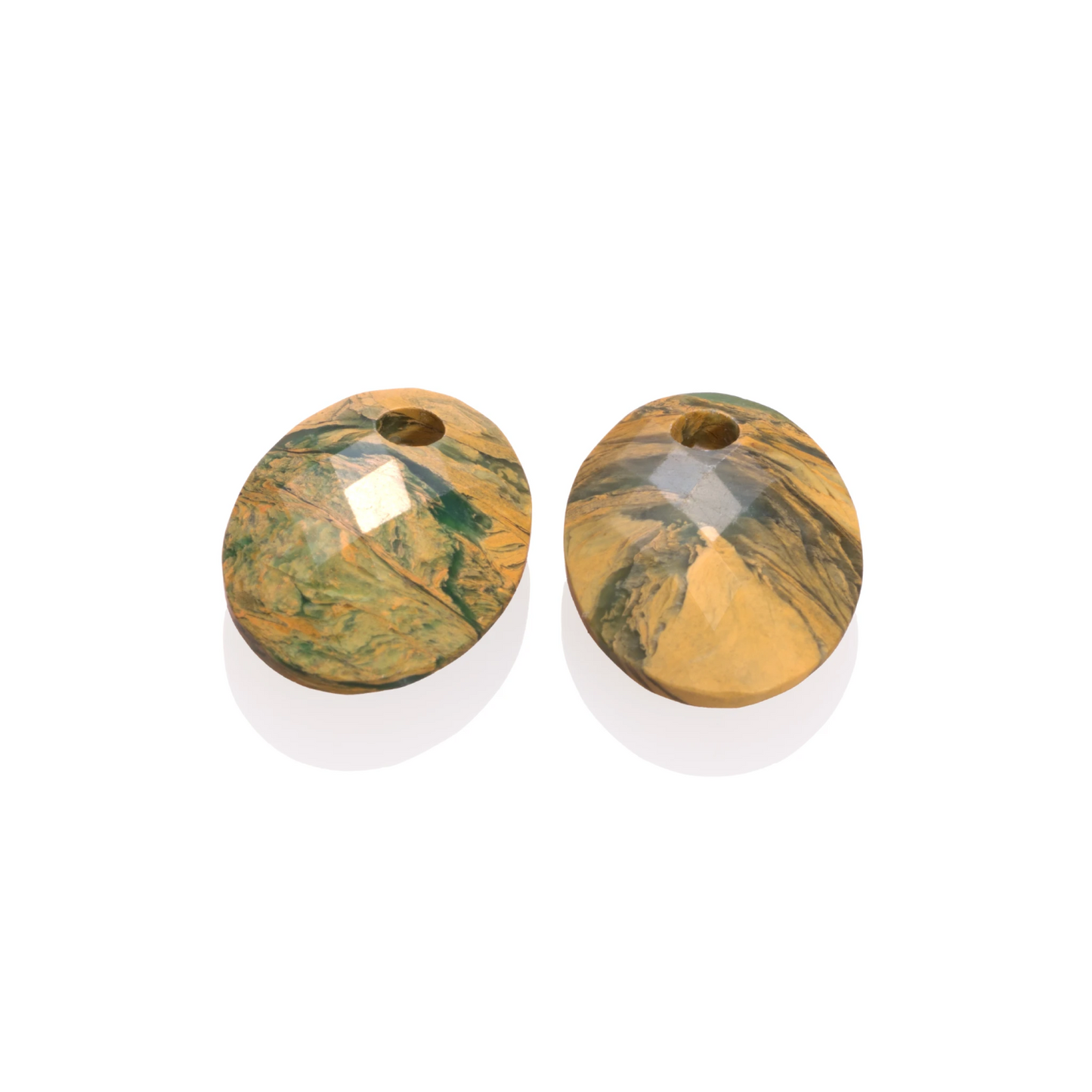 Earstones | Hidden Gem | Medium Oval - Ya'an Green Jade