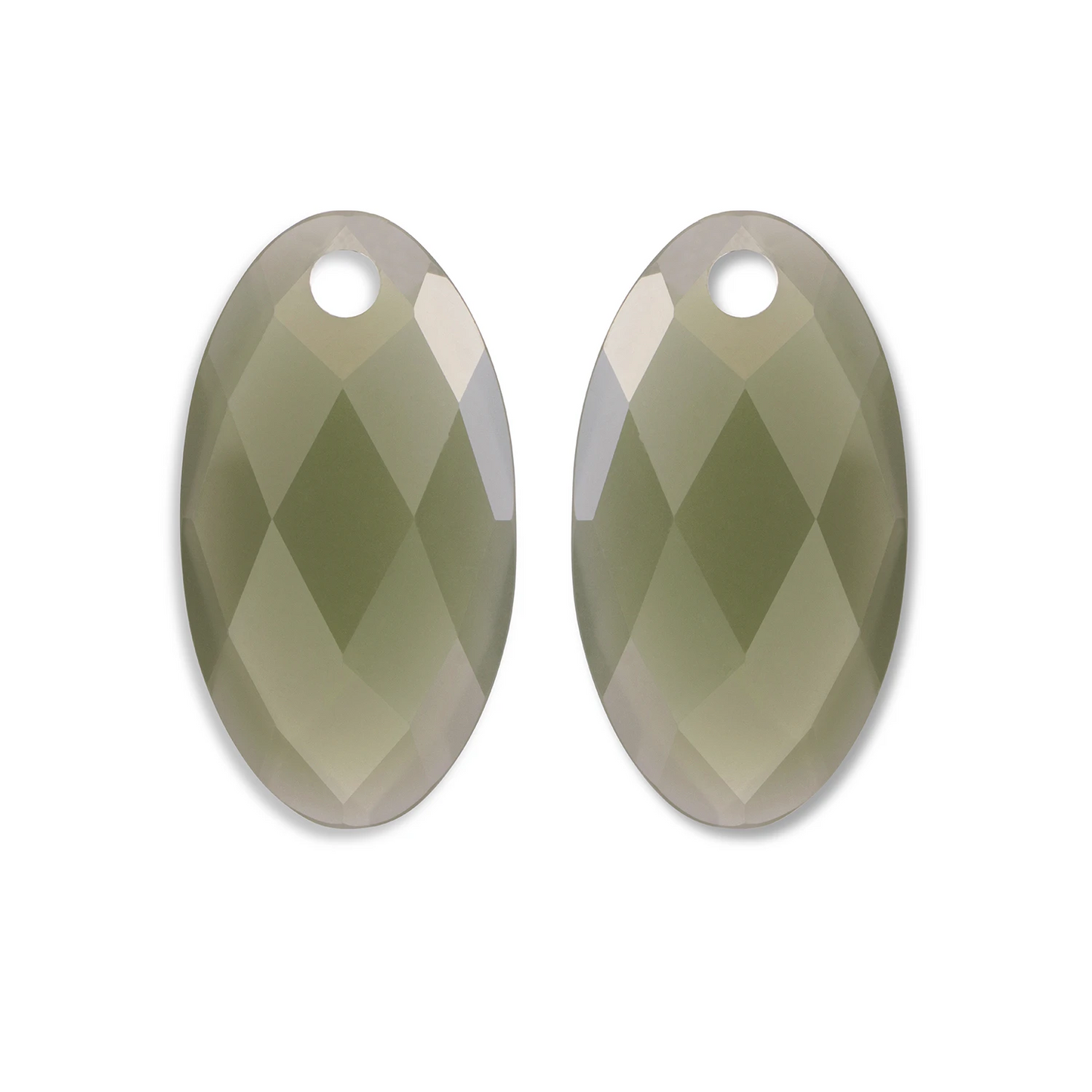 Earstones | Large Leaf - Lime Jade