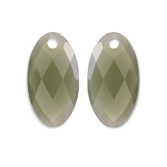 Earstones | Large Leaf - Lime Jade