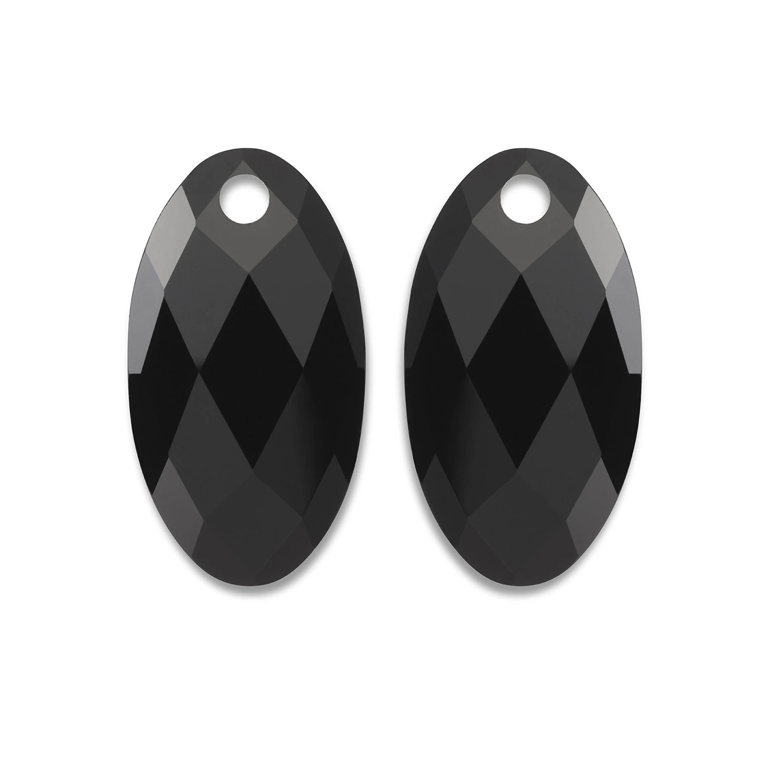Earstones | Large Leaf Onyx