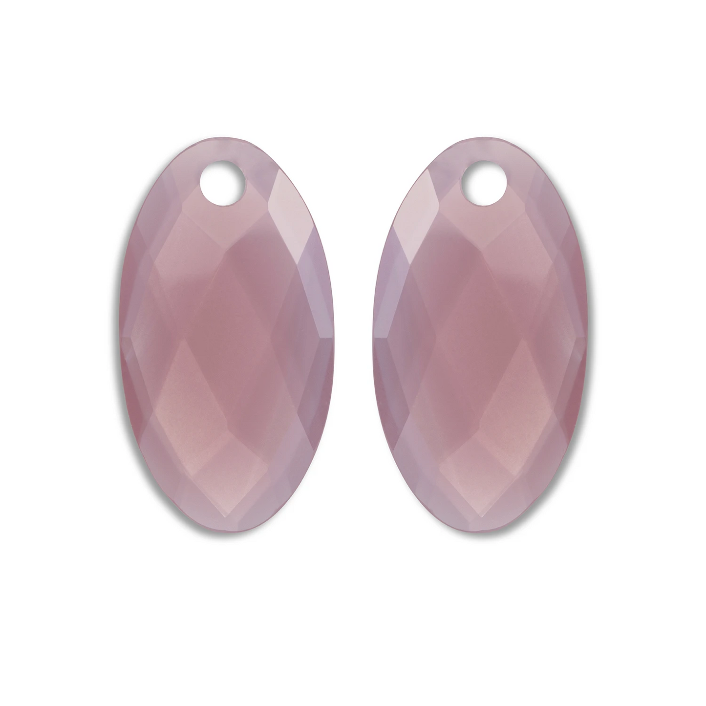 Earstones | Large Leaf - Pink Opalite