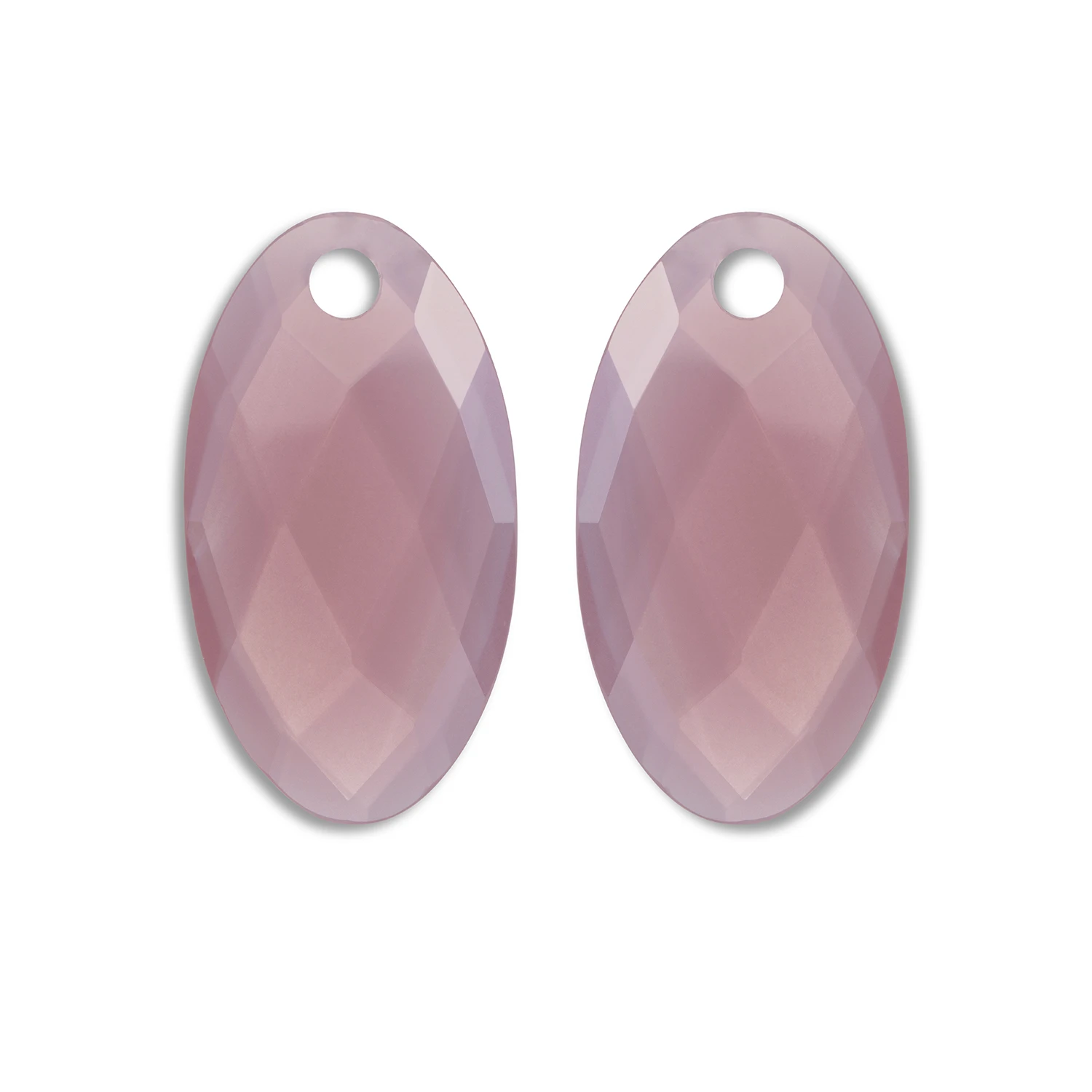 Earstones | Large Leaf - Pink Opalite