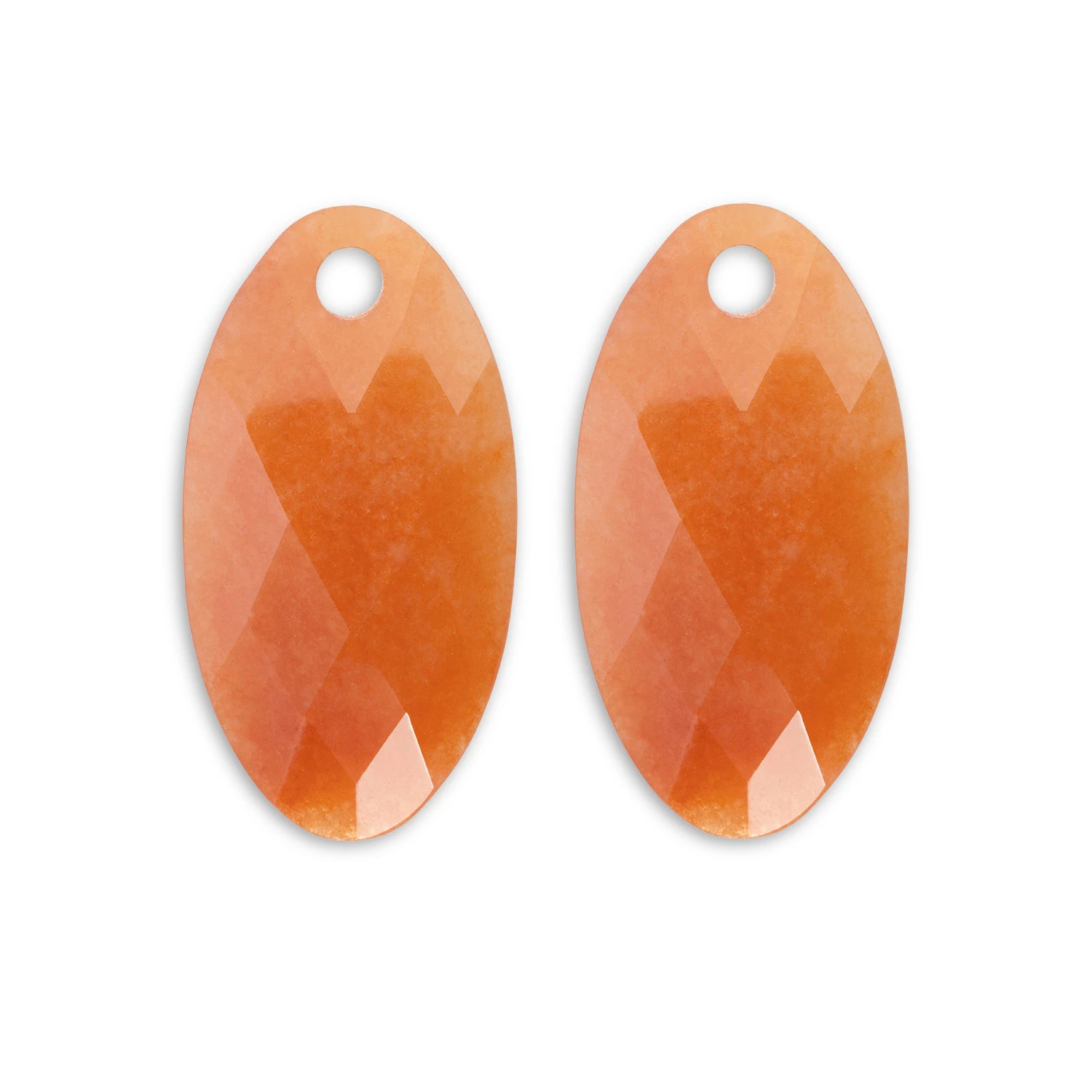 Earstones | Large Leaf - Red Aventurine - EAGEM28-FCLF-L