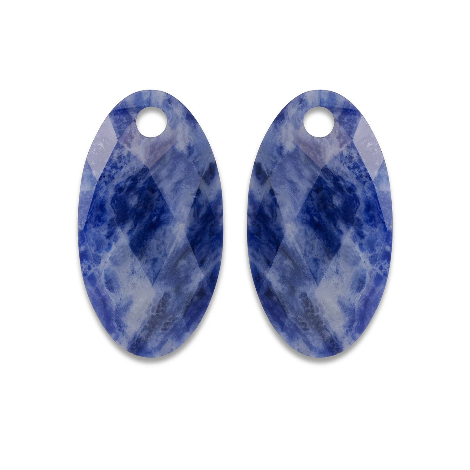 Earstones | Large Leaf - Sodalite