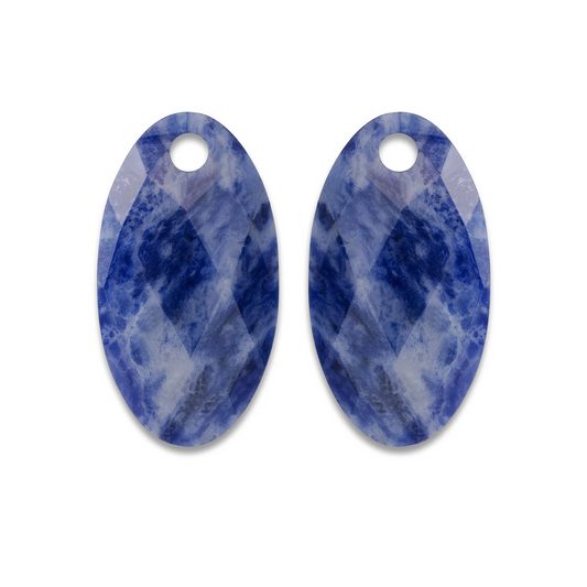 Earstones | Large Leaf - Sodalite