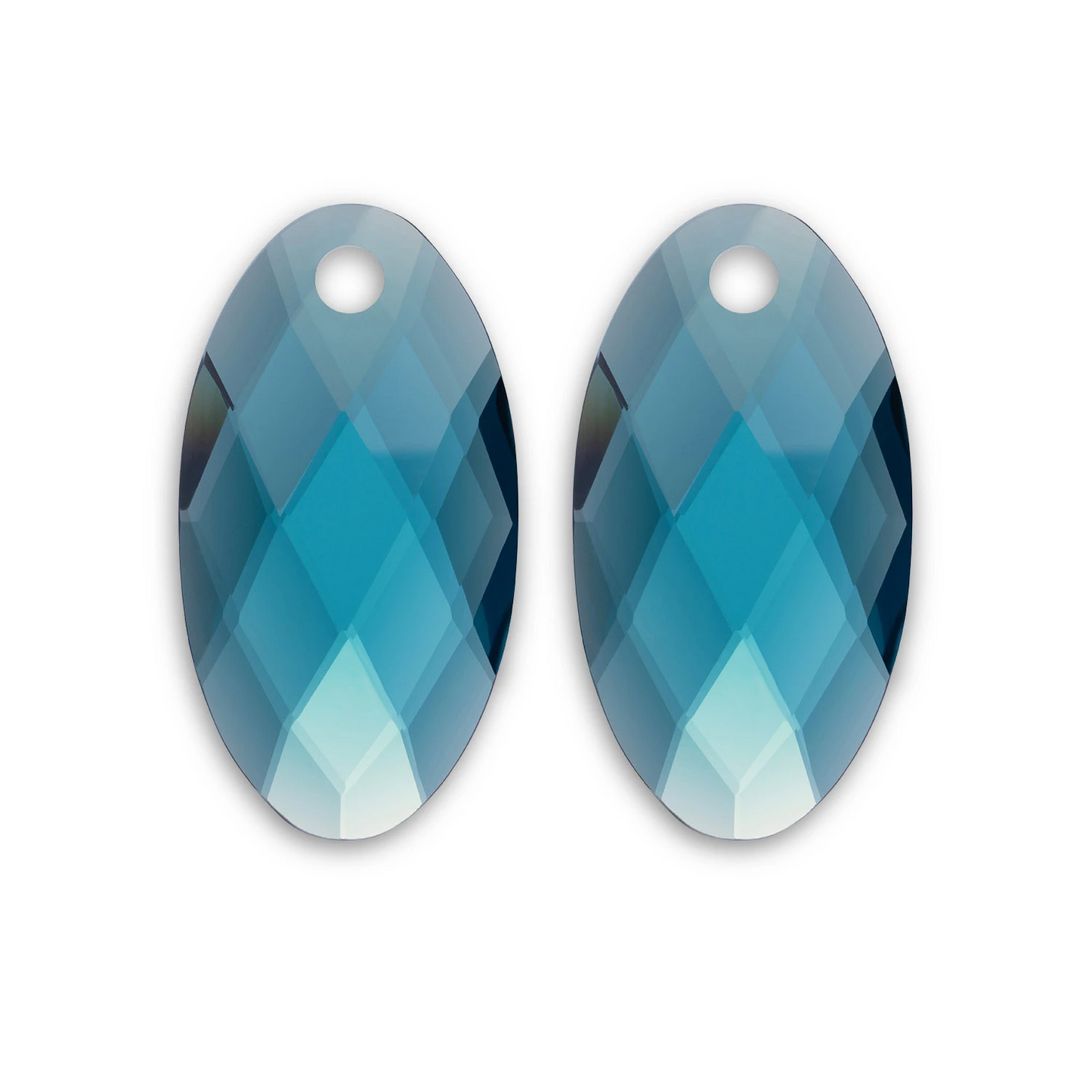 Earstones | Large Leaf - Turquoise Quartz
