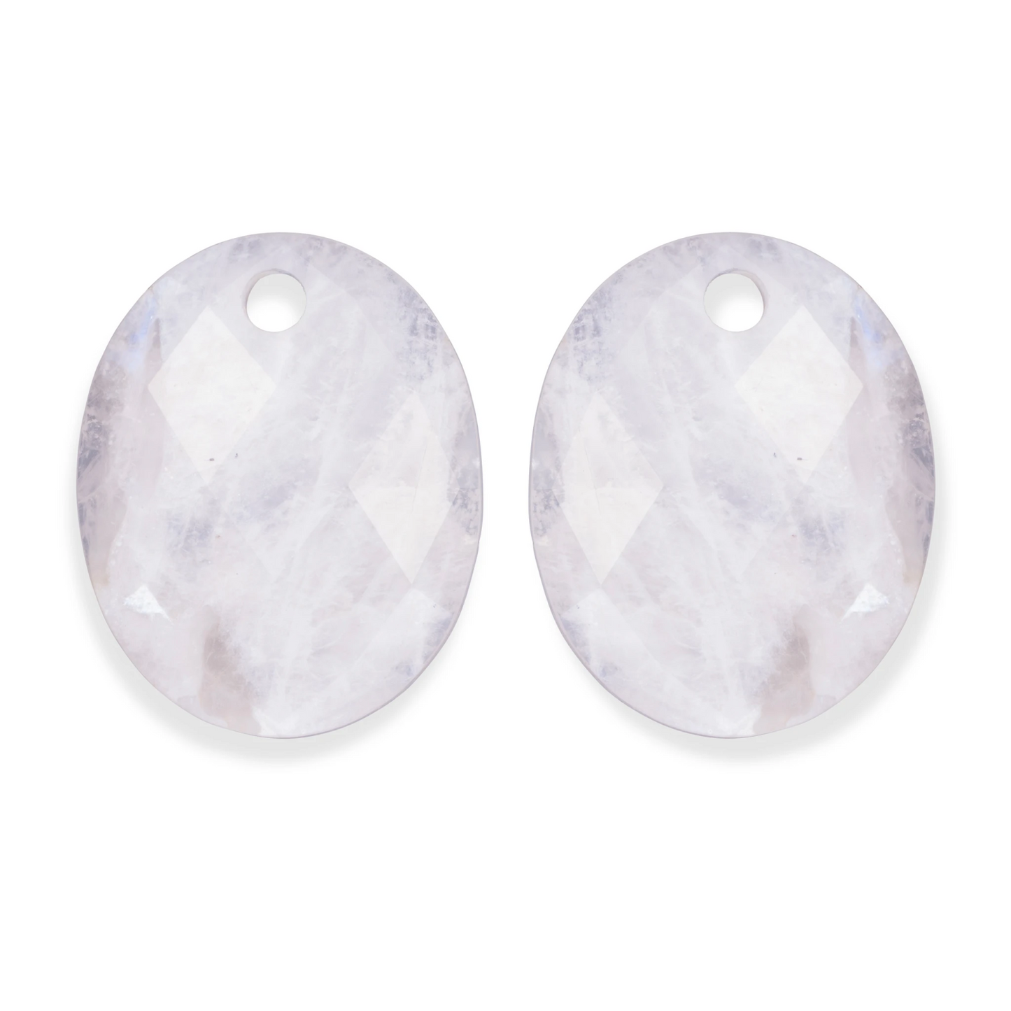 Earstones | Large Oval - Moonstone