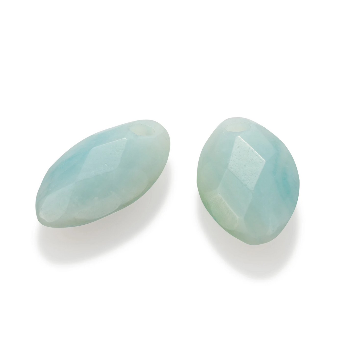 Earstones | Leaf Amazonite Earleaf - small
