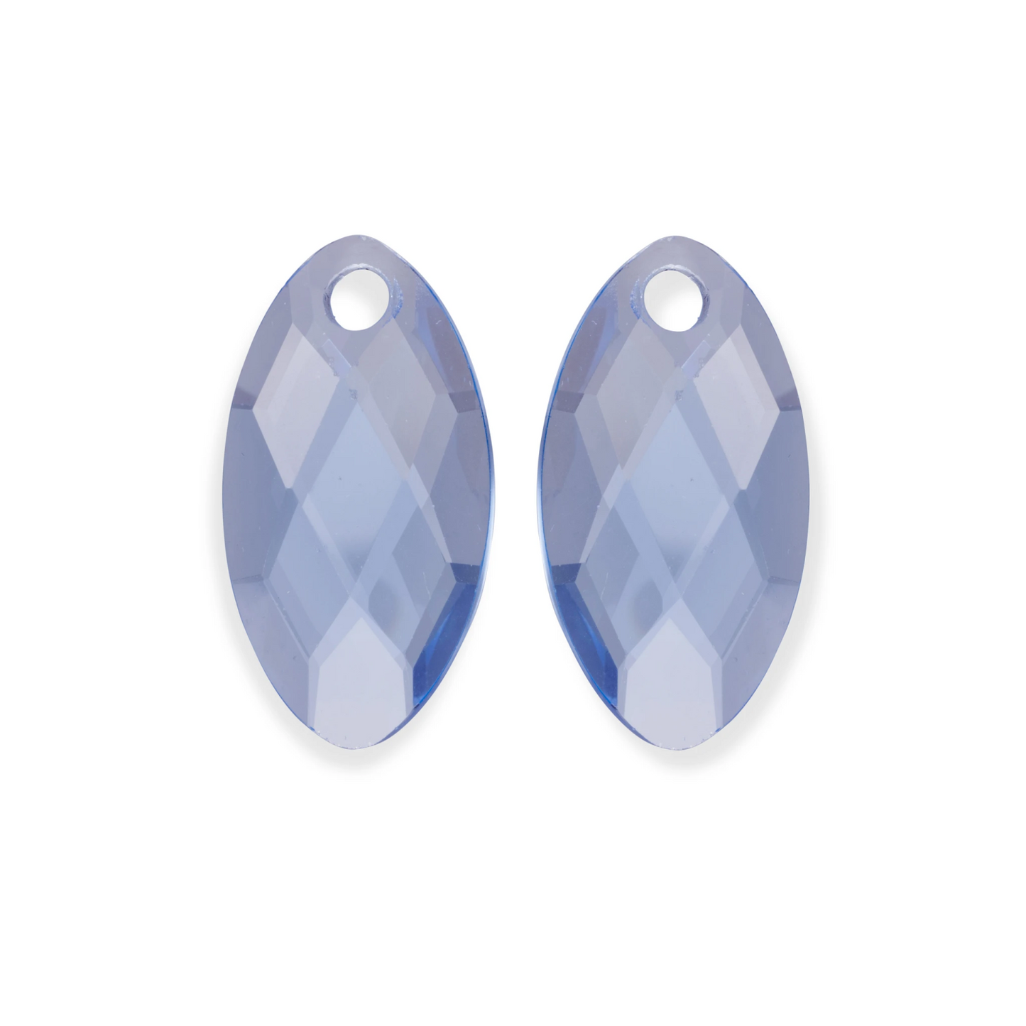 Earstones | Leaf - Aquamarine