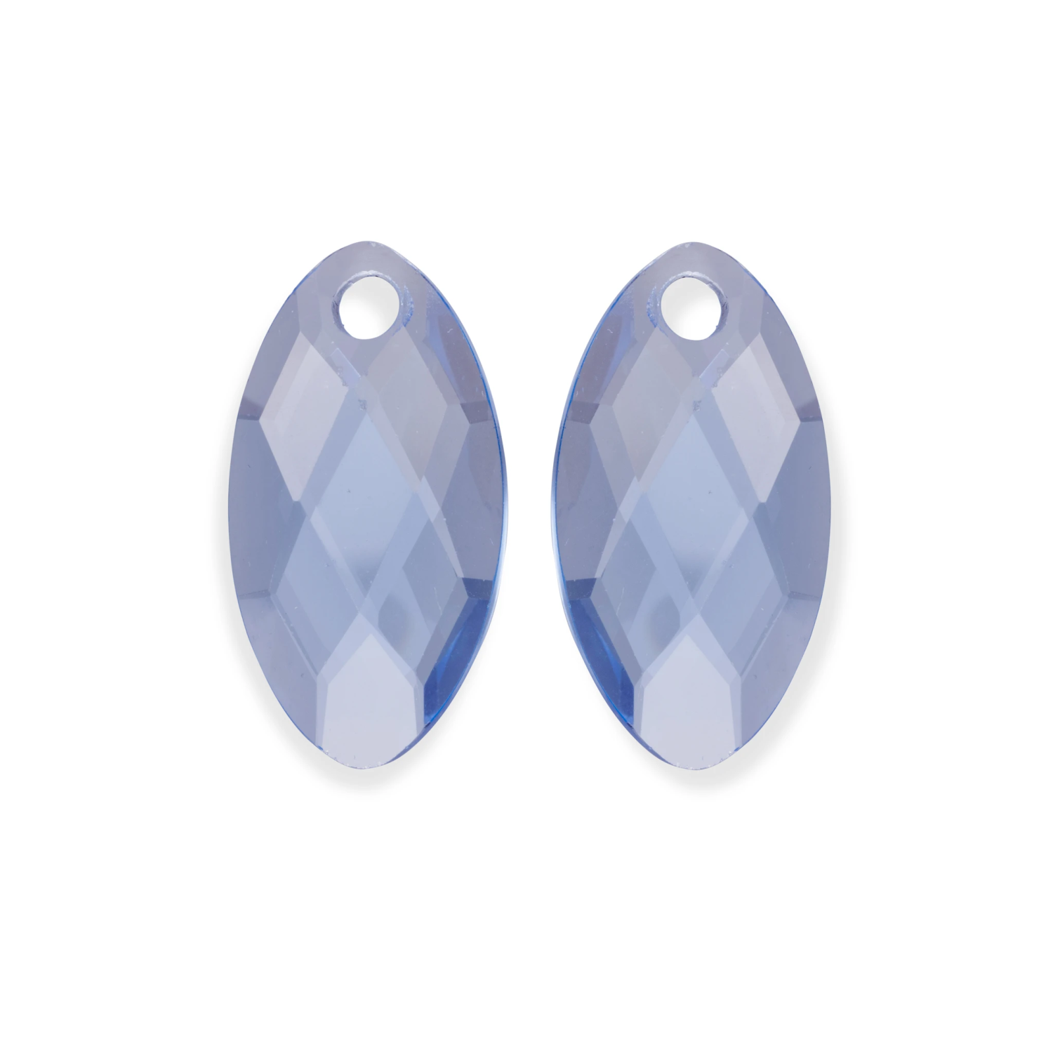 Earstones | Leaf - Aquamarine