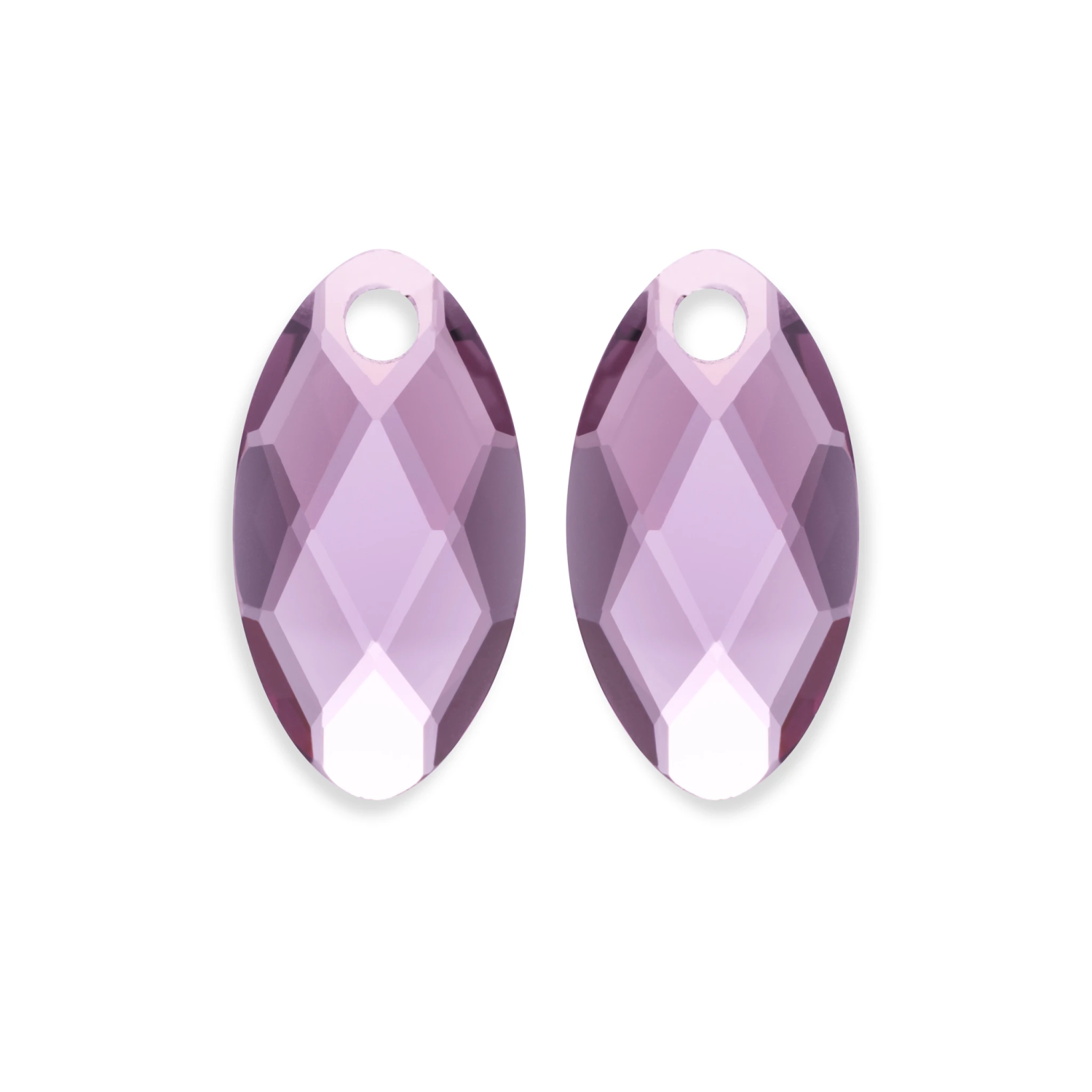 Earstones | Leaf Aubergine Quartz