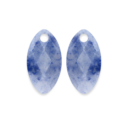 Earstones | Leaf Blue Aventurine Earleaf small