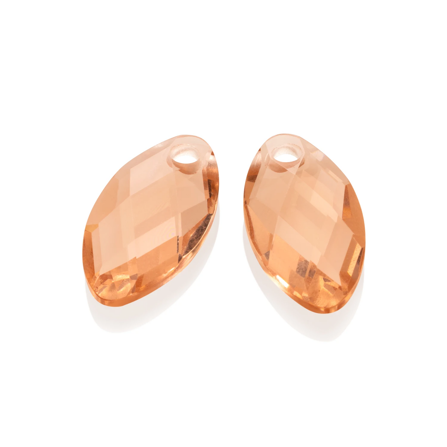 Earstones | Leaf - Champagne Quartz