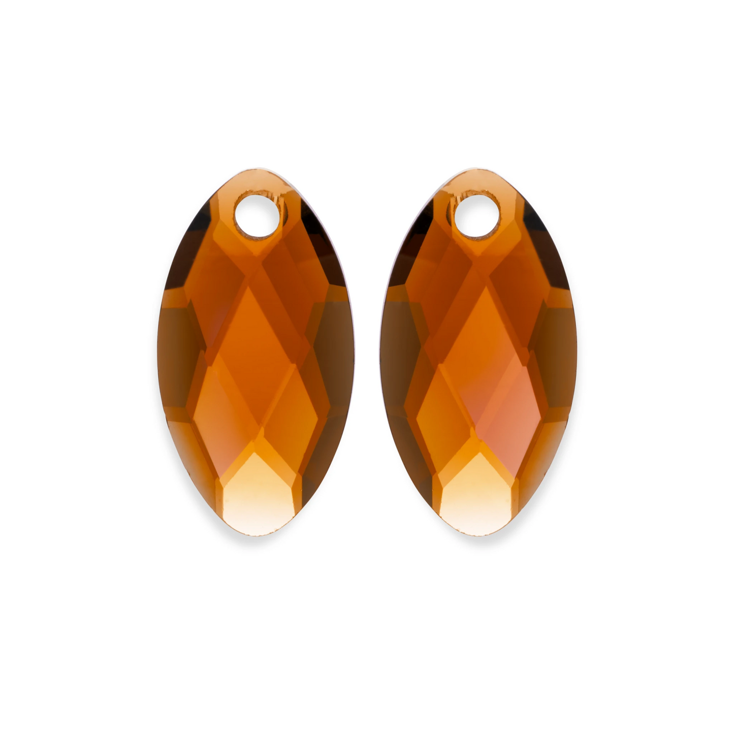 Earstones | Leaf Citrine Quartz Earleaf small