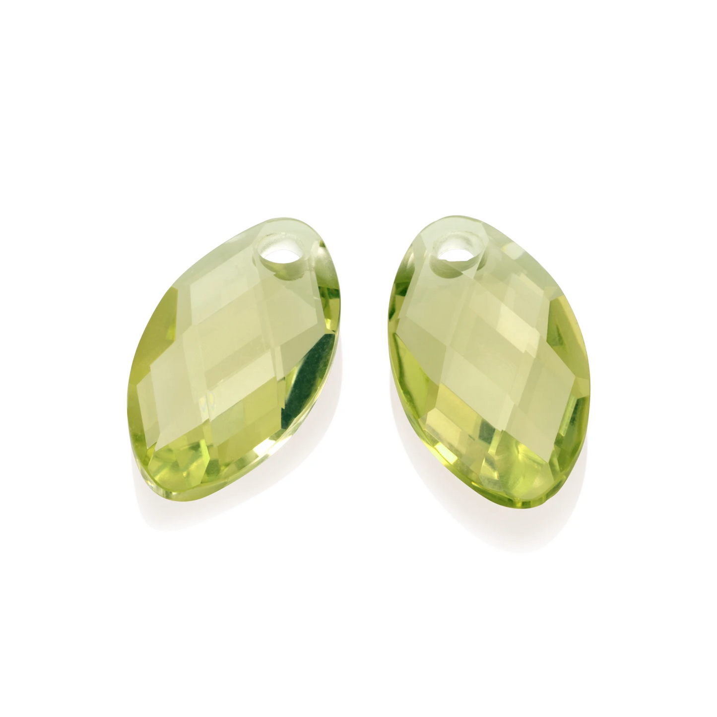 Earstones | Leaf - Lemon Quartz
