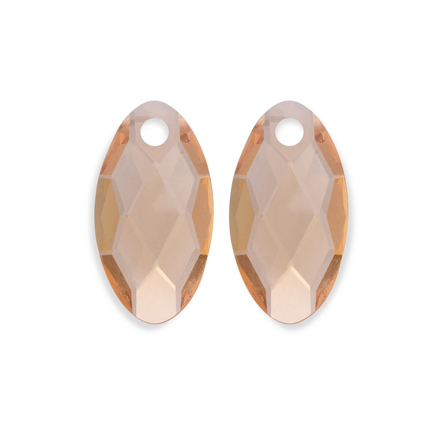 Earstones | Leaf - Light Gold Citrine Quartz