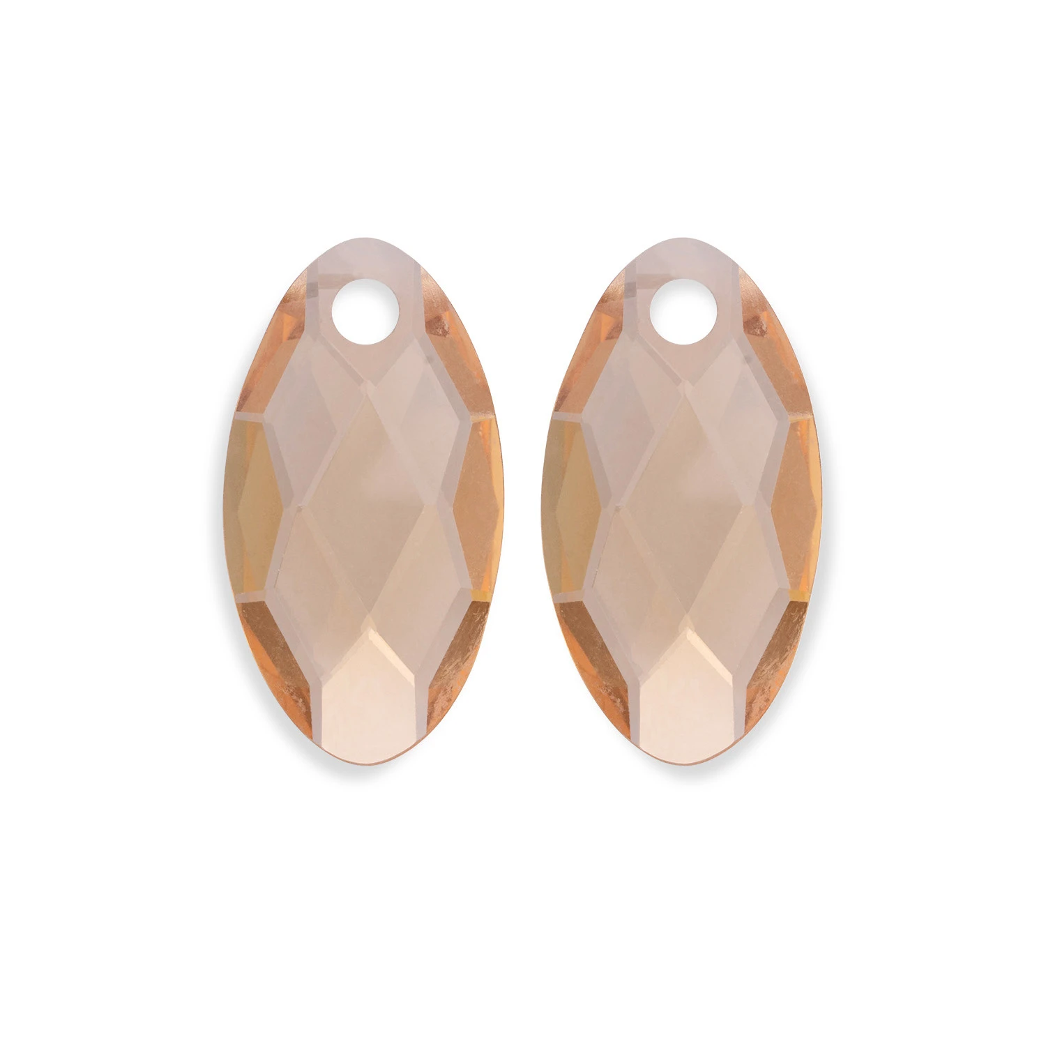 Earstones | Leaf - Light Gold Citrine Quartz