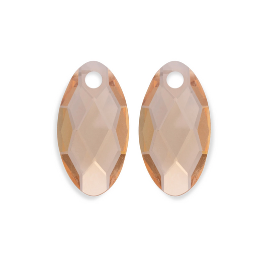 Earstones | Leaf - Light Gold Citrine Quartz