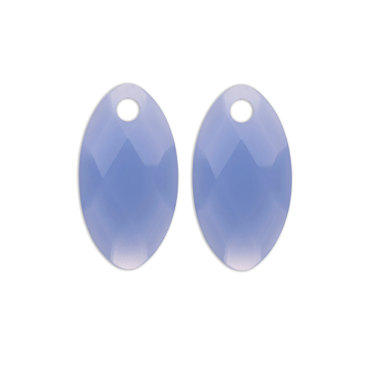 Earstones | Leaf - Milky Blue Jade