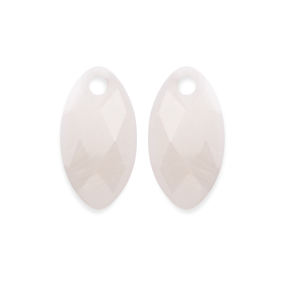 Earstones | Leaf - Mother of Pearl