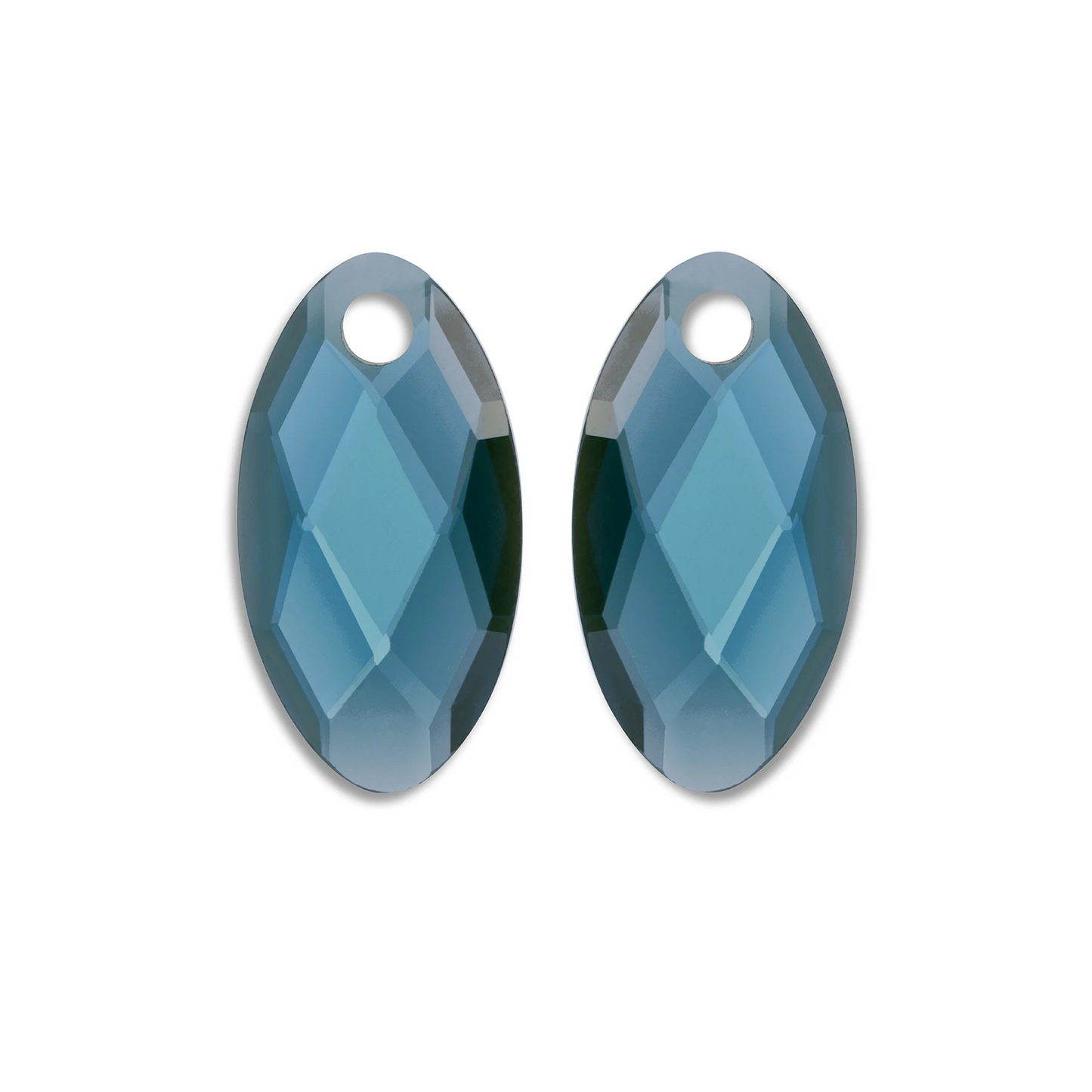 Earstones | Leaf - Ocean Topaz Quartz