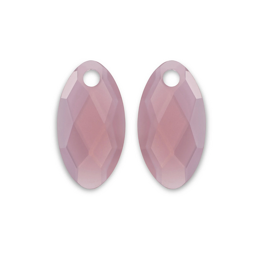 Earstones | Leaf - Pink Opalite