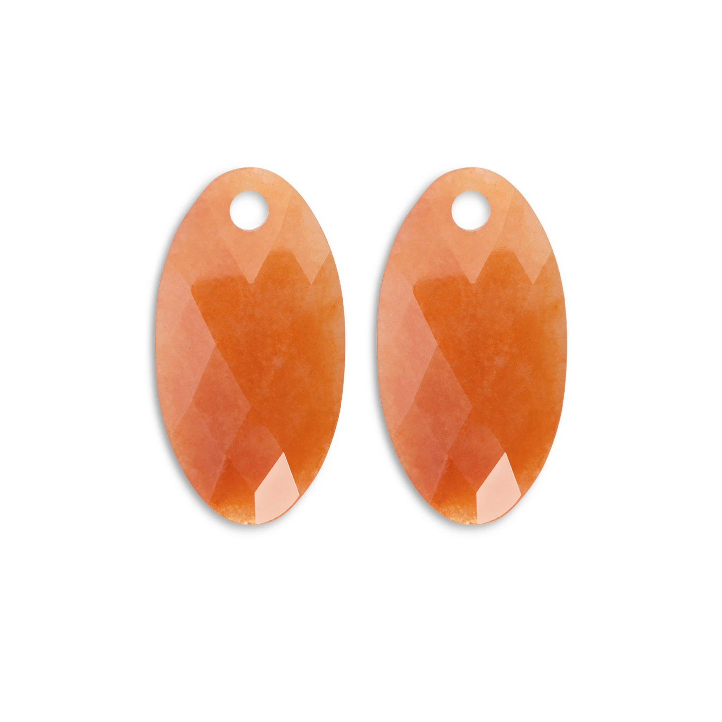 Earstones | Leaf Red Aventurine Earleaf - small