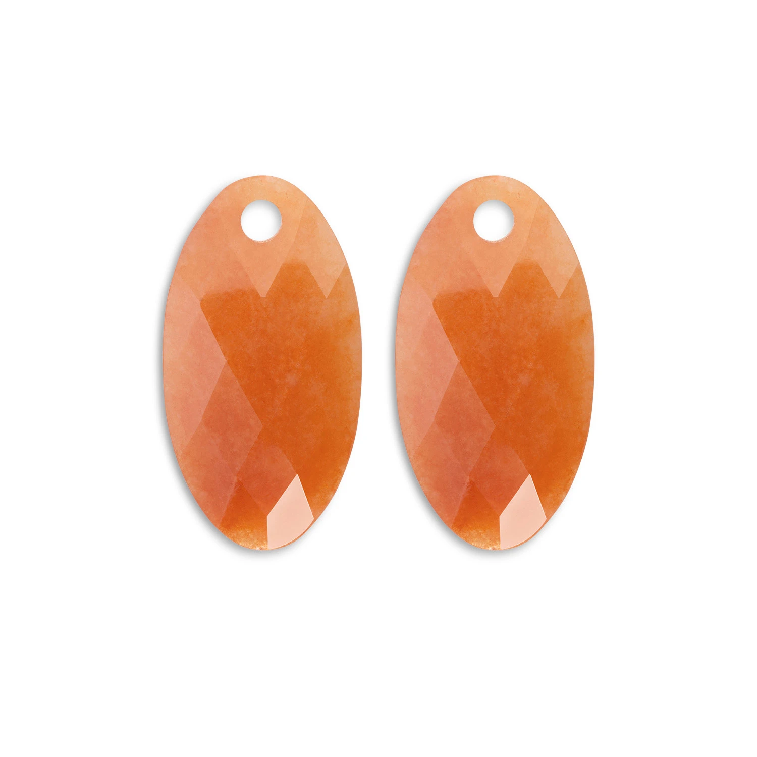 Earstones | Leaf Red Aventurine Earleaf - small