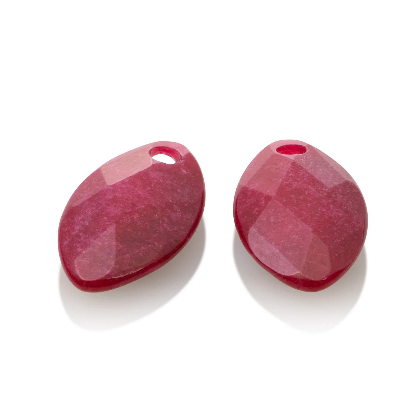 Earstones | Leaf Red Jade Earleaf - small