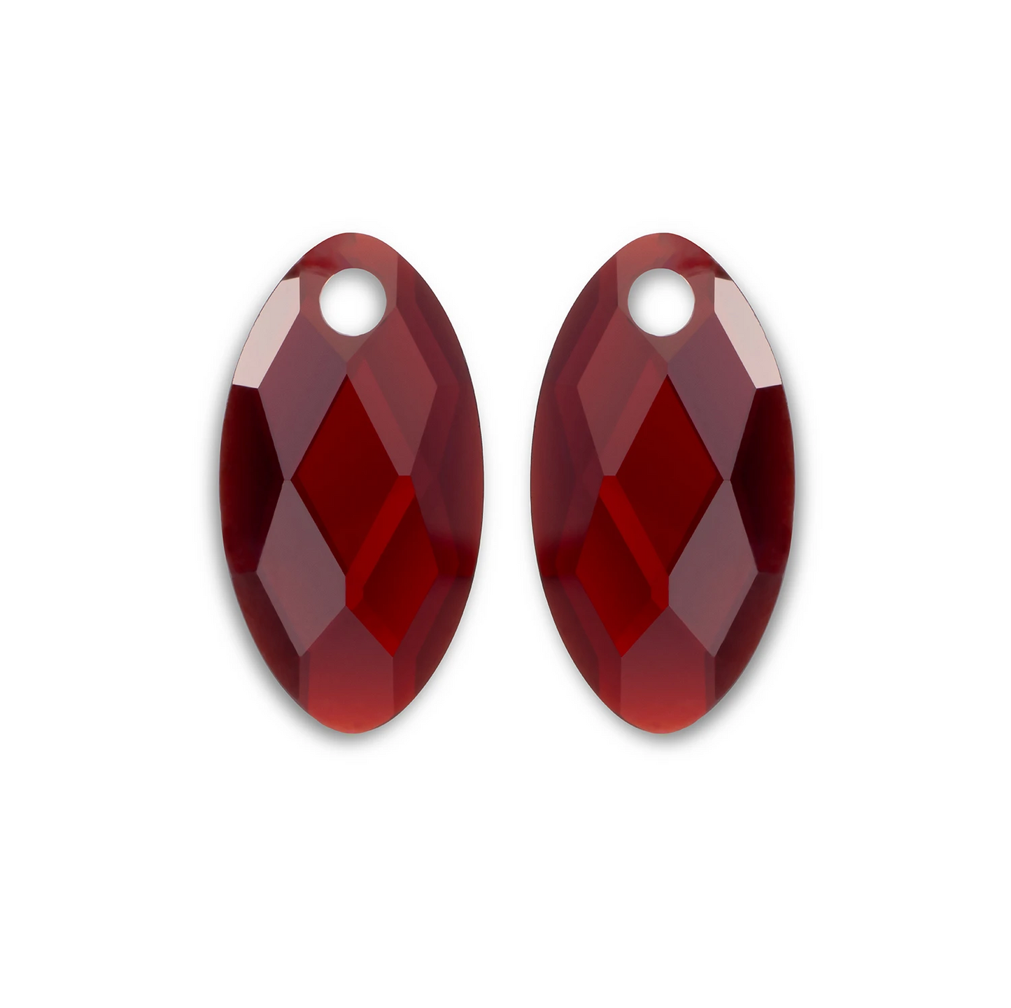 Earstones | Leaf - Ruby Quartz