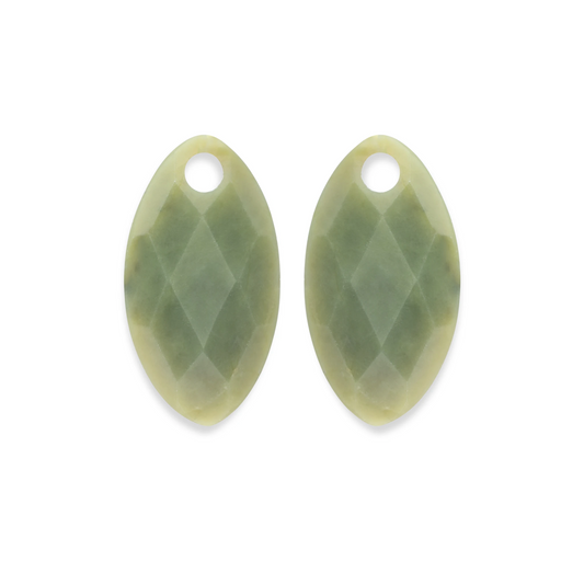 Earstones | Leaf Southern Jade