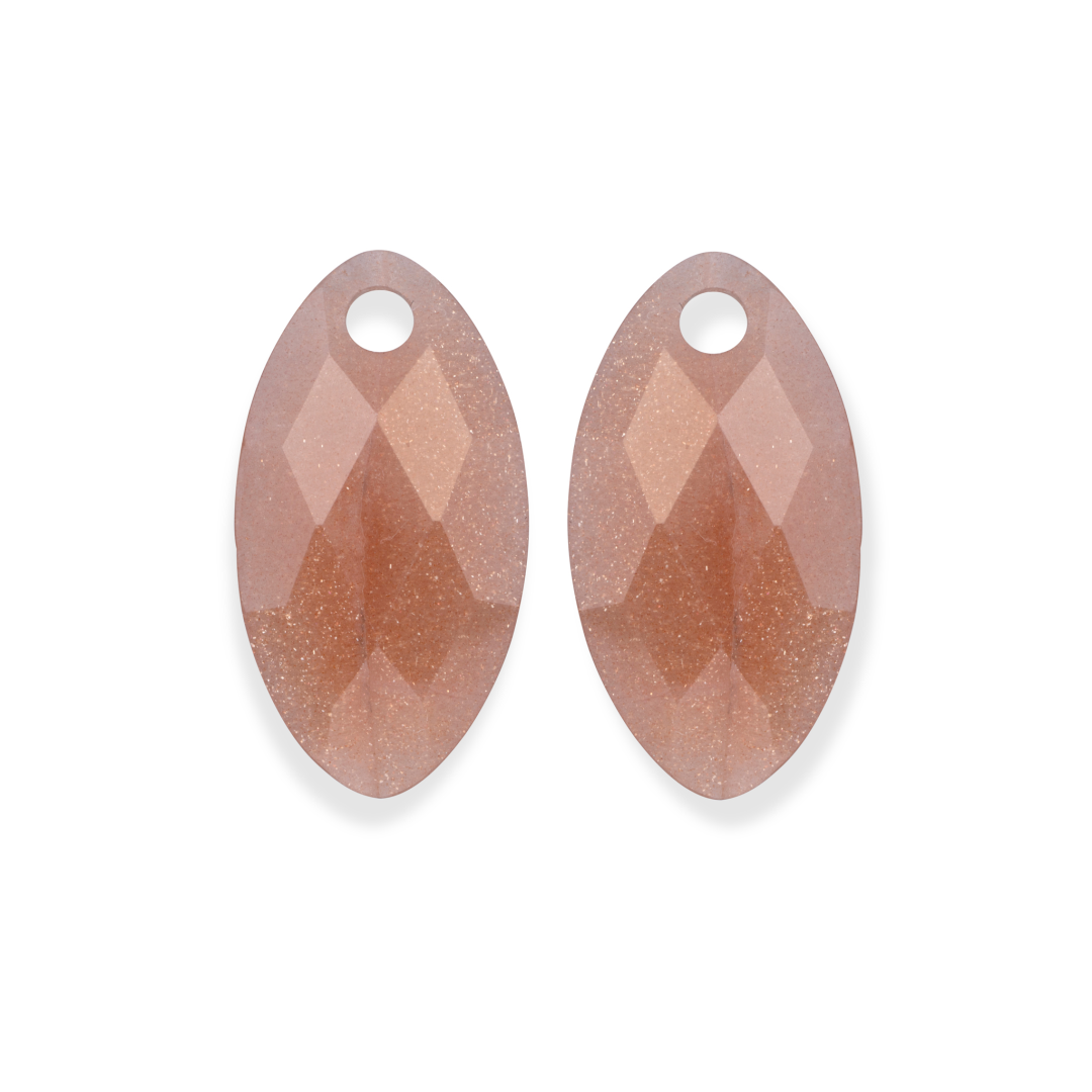 Earstones | Leaf - Sunstone