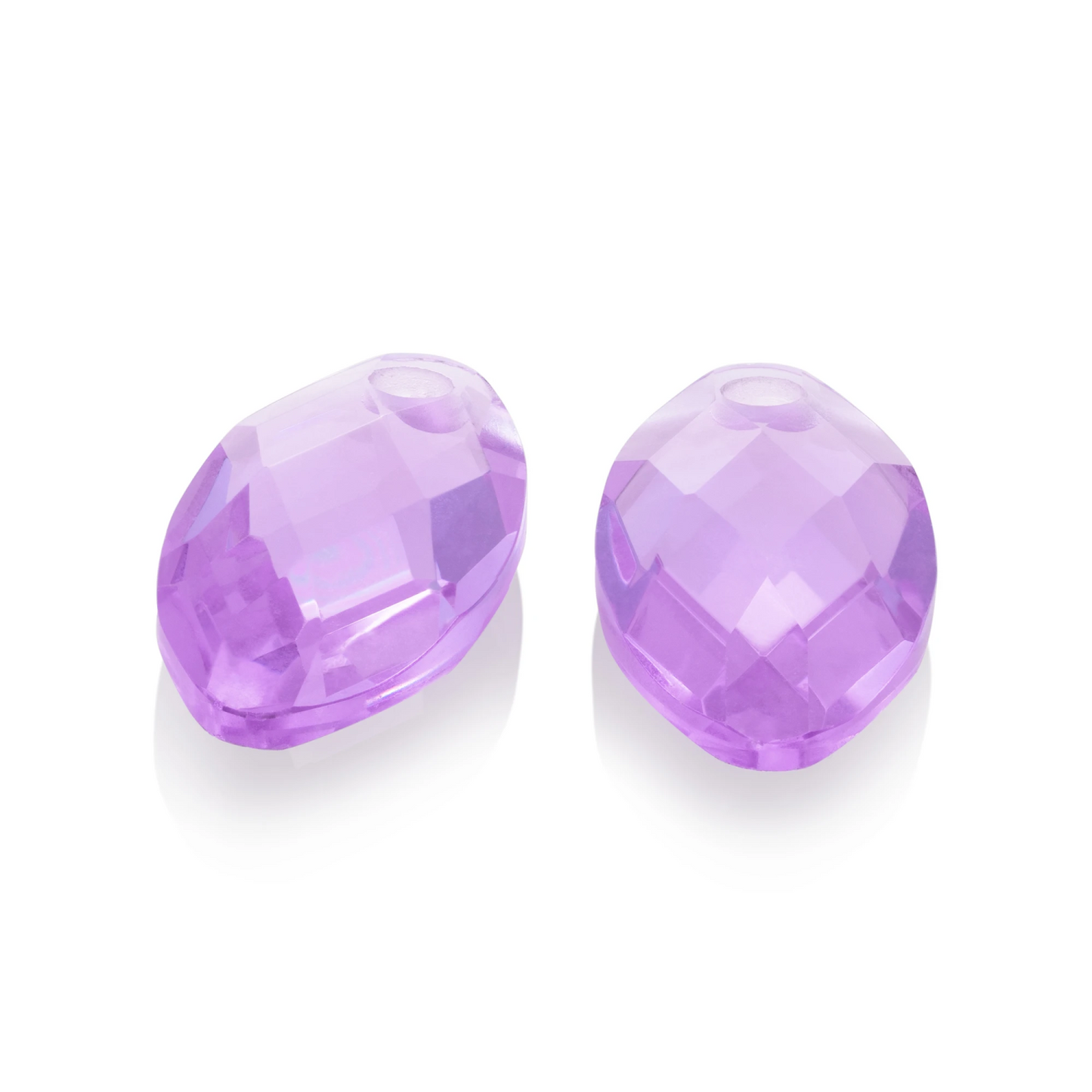 Earstones | Leaf Violet Quartz Earleaf - small