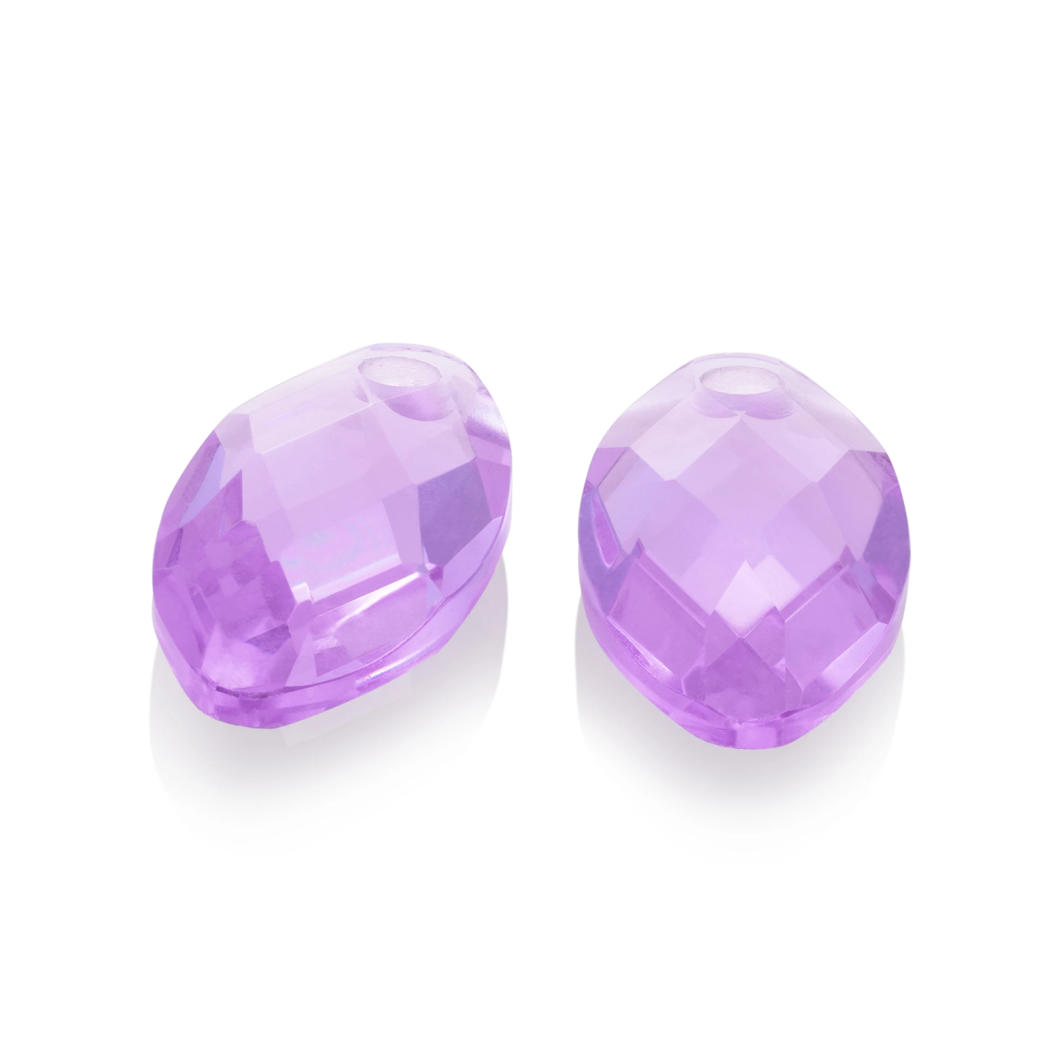 Earstones | Leaf Violet Quartz Earleaf - small