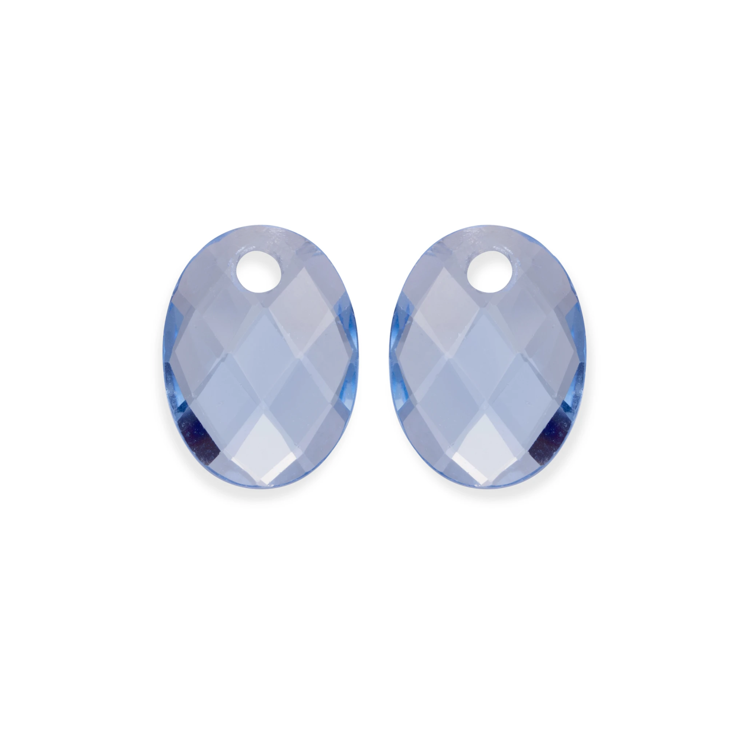 Earstones | Medium Oval - Aquamarine