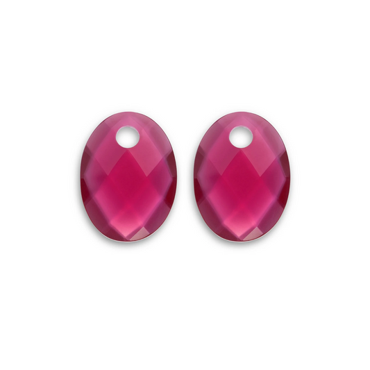 Earstones | Medium Oval - Candy Jade