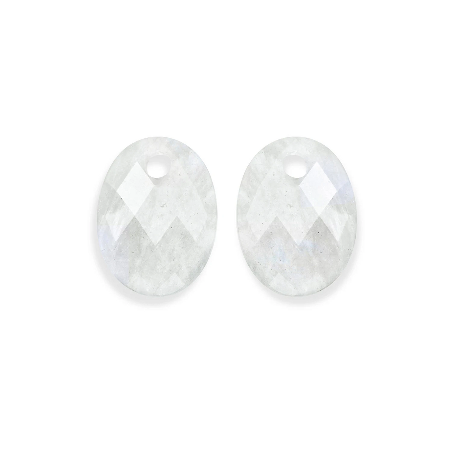 Earstones | Medium Oval - Moonstone