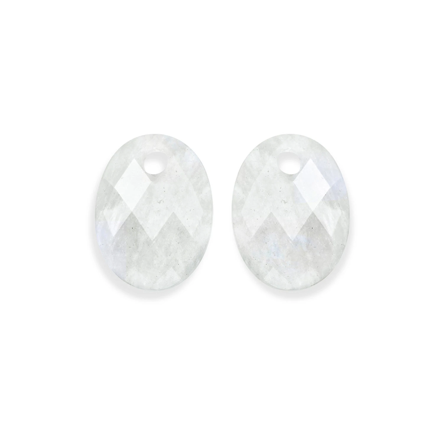Earstones | Medium Oval - Moonstone